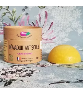 Organic solid makeup remover