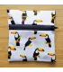 Pochette savon toucans impermeable voyage rennes 35 broceliande bretagne